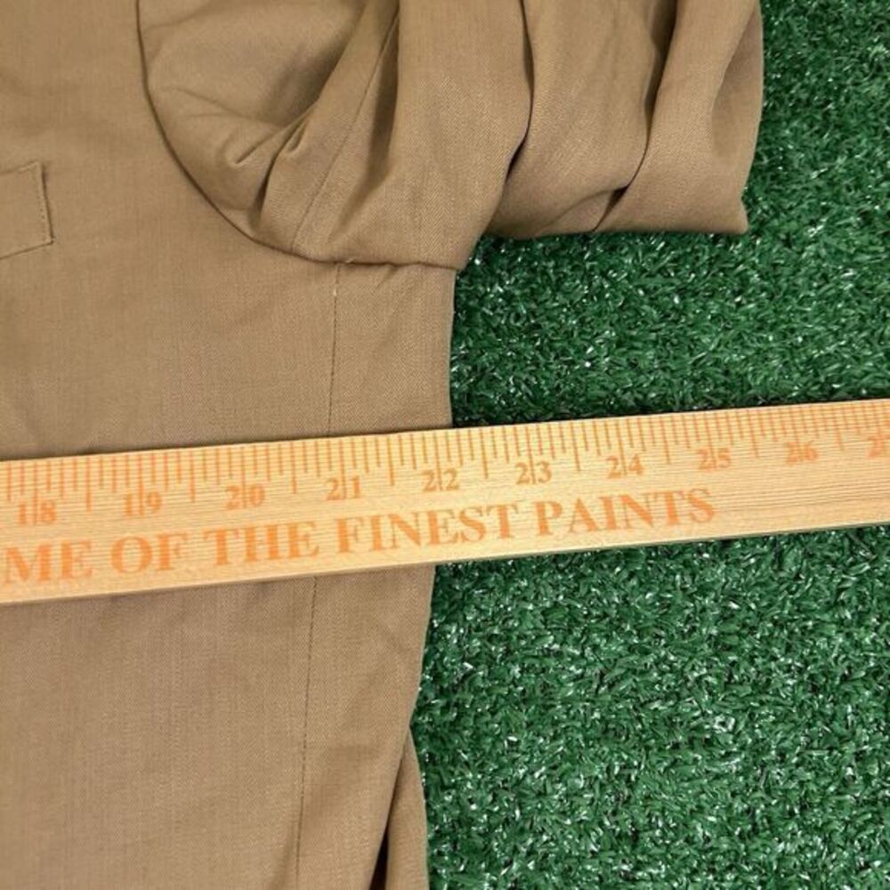 Vabene Blazer Jacket Mens‎ 44R Brown Wool Long Coat Work Formal Outdoor - Picture 8 of 11